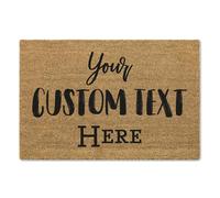 A1 Graphics Ltd Brush Door Mat Personalised Front Door Mat First Home Couple's Gift Your Text Here