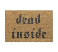 A1 Graphics Ltd Dead Inside Brush Door Mat Front Doormat First Home Couple's Gift Gothic Doormat Spooky Gift Halloween
