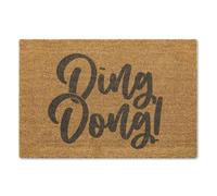 A1 Graphics Ltd Ding Dong Brush Doormat Printed Door Mat Funny Welcome Mat First Home Couples Housewarming Gift