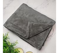 A1 Graphics Ltd Embroidered Blanket Custom Name Date Personalised Fleece Blanket For Him For Her Couples Gift (Charcoal)