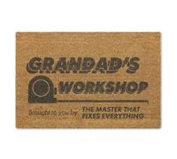 A1 Graphics Ltd Grandads Workshop Brush Doormat Printed Door Mat Funny Welcome Mat First Home Couples Housewarming Gift