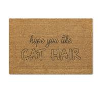 A1 Graphics Ltd Hope You Like Cat Hair Brush Doormat Printed Door Mat Funny Welcome Mat First Home Couples Housewarming Gift