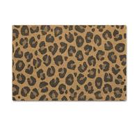 A1 Graphics Ltd Leopard Print Brush Doormat Printed Door Mat Animal Print Welcome Mat Safari Decor Home Decor Gift Housewarming Gift Entrance Mat