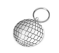 A1 Graphics Ltd Mirrored Disco Ball Keyring - Acrylic Circle Keychain, Funky Gift for Dancers, Party Lovers & Music Fans