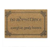 A1 Graphics Ltd No Admittance Except on Party Business Brush Doormat Front Door Mat Back Couple's Gift Friends Gift