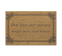 A1 Graphics Ltd One Does Not Simply Walk Into Our House Brush Doormat Front Door Mat Back Couple's Gift Friends Gift