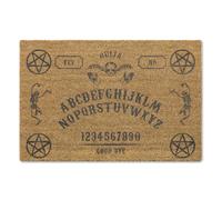 A1 Graphics Ltd Ouija Board Brush Door Mat Front Door Mat First Home Couple's Gift Gothic Doormat Spooky Gift Halloween