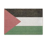A1 Graphics Ltd Palestine Flag Door Mat Palestinian West Bank Gaza Doormat Indoor Front Welcome Entrance Coir Mat
