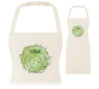 A1 Graphics Ltd Personalised Kids Apron Matching Adult Chef Name Parent Child Custom Name for Cooking Baking at Home Father Son Mother Daughter Design 3 (Green, Child)