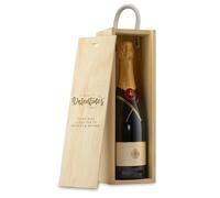 A1 Graphics Ltd Personalised Wine Box Custom Laser Engraved Gift Birthday Christmas Anniversary Vintage Valentines Gift Couple Love Gift Present (Natural)