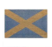 A1 Graphics Ltd Scotland Flag Door Mat Welcome Mat Scottish Saltire Saint Andrew's Cross Entrance Home Doormat Decor Gift for Indoor Use
