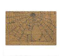 A1 Graphics Ltd Spider Web Brush Door Mat Front Doormat First Home Couple's Gift Gothic Doormat Spooky Gift Halloween