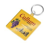 A1 Graphics Ltd Tonic Wine Keyring - Personalised Acrylic Bottle Label Keychain