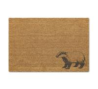 A1 Graphics Ltd Woodland Badger Brush Doormat Printed Door Mat Novelty Wildlife Welcome Mat