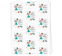 A1 'Happy Birthday Daughter' Gift Wrap/Wrapping Paper Sheet (GI00107027)