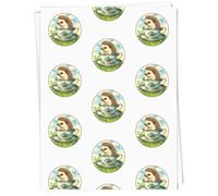A1 'Hedgehog in China Teacup' Gift Wrap/Wrapping Paper Sheet (GI00110807)