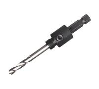 A1 HEX SHANK MULTI-MATERIAL ARBOR WITH 80MM PILOT DRILL, Suitable for Alloyed & Non-Alloyed Steel, Non-Ferrous Metals, Cast Steel, Cast Iron & Plastics, 1 in Pack