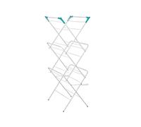 A1 HUB 3 Tier Folding Laundry Maiden Rack, Dryer Rack, Clothes Horse, Airing Clothes, Foldable, Compact and Suitable For Outdoor Indoor Clothes Airer Drying Rack White