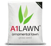 A1 Lawn Ornamental Grass Seed, 25kg (500m2) - Very High Quality Lawn Seed, No Rye Low Maintenance, Slow Growing for Less Mowing, Child & Pet Friendly - UK Harvested DEFRA Approved (AMPRO1)