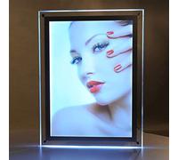 A1 Led Crystal Picture Frame Advertising Display for Wall Mounted Sign Holder