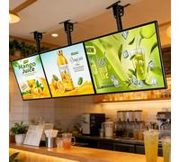 A1 Light Board LED Poster Frame - Ultra-Narrow Aluminum Design, Energy Saving, Includes Extendable Hanging Kit, Magnetic Graphic Swap For Fast Food Chains & Bakeries(3PCS,60 * 90cm)