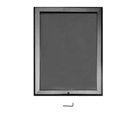 A1 Lockable SILVER BLACK BLUE WHITE RED Mitered Snap Frames Aluminium Wall Posters Holder Click Frame Picture Clip Display Retail Wall Notice Boards (Black)