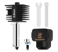 A1 Mini Hotend 0.8mm High Temp&Fast Speed Hardened Steel Nozzle+Chrome Plated Brass Heating Block with Groove and Wrenches Integrated Structure Compatible with Bambu Lab A1&A1 Mini 3D Printer