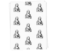 A1 'Mona Lisa' Gift Wrap/Wrapping Paper Sheet (GI00096028)