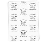 A1 'My Other Vehicle is a Dice Roller' Gift Wrap/Wrapping Paper Sheet (GI00108847)