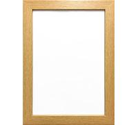 A1 OAK COLOUR MODERN BOX FRAMES WOOD FINISH PHOTO PICTURE POSTER FRAME