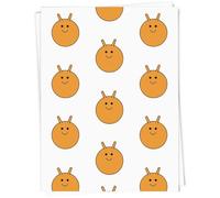 A1 'Orange Space Hopper' Gift Wrap/Wrapping Paper Sheet (GI00108723)