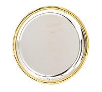 A1 PERSONALISED GIFTS Montrose Silver & Gold Trim Salvers