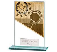 A1 PERSONALISED GIFTS Mustang Glass Table Tennis Trophies