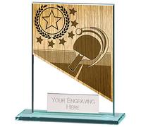 A1 PERSONALISED GIFTS Mustang Glass Table Tennis Trophies