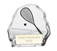 A1 PERSONALISED GIFTS Mystique Glass Iceberg Squash Trophies
