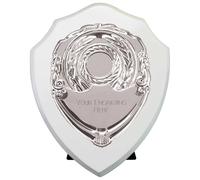 A1 PERSONALISED GIFTS Reward Silver Engraved Wooden Shields