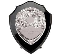 A1 PERSONALISED GIFTS Reward Silver Engraved Wooden Shields