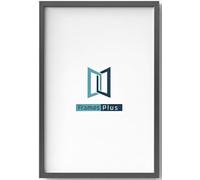 A1 Picture Frame (594 x 841mm) 30mm Profile, Wall Mounted Shatterproof Styrene Front, Portrait or Landscape Display for Posters Photos Prints Art, Dark Grey