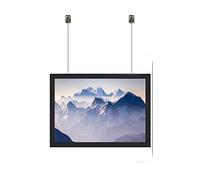 A1 Portrait Black Ceiling Hanging Mitred Snap Frames Aluminium Wall Posters Holder Click Frame Picture Clip Display Retail Wall Notice Board (Black, A1 Landscape 1 Frame)