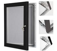 A1 Poster Case Notice Boards - Outdoor Lockable - Black Key Lockable Black Snap Frame Outdoor A1 Retail Sign Holder Size - (841 x 594mm)
