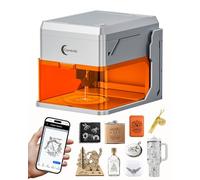A1 PRO MAX 10W Laser Engraver Laser Engraving Machine with Built-in HD Camera, WiFi & AI Software, Class 1 Enclosed Portable Engraving for Wood, Leather, Metal, Glass, Home DIY & Small Business