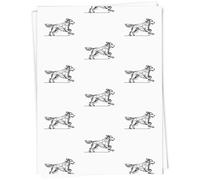 A1 'Running Dog Doodle' Gift Wrap/Wrapping Paper Sheet (GI00110745)