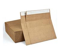 A1 Small Envelope - Mini Brown Kraft Paper Envelopes| Self Sealing |Perfect sized envelopes for personalize gift cards, wedding envelopes or Birthday Party place cards- 5.125 x 3.625 Inches (A1)