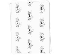 A1 'Smart Goose' Gift Wrap/Wrapping Paper Sheet (GI00109077)