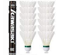 A1 TAAN Badminton Shuttlecocks 12PCS, Professional Goose Shuttlecocks, Kawasaki King Series Badminton Birdie, for training & competition, stable and durable, badminton balls for outdoor & indoor