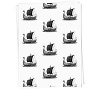 A1 'Viking Longship' Gift Wrap/Wrapping Paper Sheet (GI00108561)