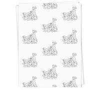 A1 'Walkies Happy Dogs' Gift Wrap/Wrapping Paper Sheet (GI00110677)