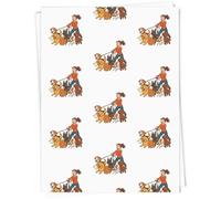 A1 'Walkies Happy Dogs' Gift Wrap/Wrapping Paper Sheet (GI00110679)