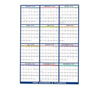 A1 Wall Calendar Wall Planner 2026 | 60.96x91.44cm, Double-sided Erasable Calendar, Colour Full Year 2026 Wall Planner, Yearly Planning Chart Academic Annual Poster, Runs From Jan 2026 - Dec 2026