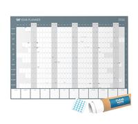 A1 Wall Planner 2026 UK - Rolled Year Calendar 84.1 x 59.4 cm on 300gsm Silk Paper - Large Annual Wall Chart with UK Bank Holidays - Home Office Planner by Clear Mind Concepts®